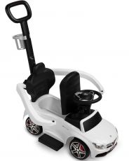 Машинка для катання Caretero (Toyz) Mercedes AMG C63 з батьківською ручкою White